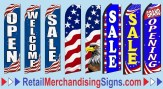 PATRIOTIC SALE BANNER FLAG FEATHER BANNER FLAG